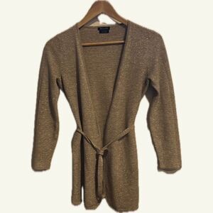 Massimo Dutti Gold Cardigan